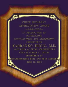 Resident Teaching Award 2005, Dr. Yadro Ducic