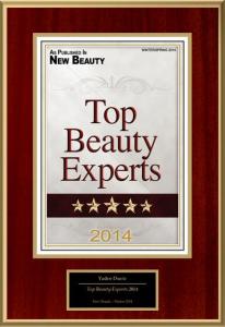 Top Beauty Experts award 2014, as published in New Beauty Winter/Spring 2014